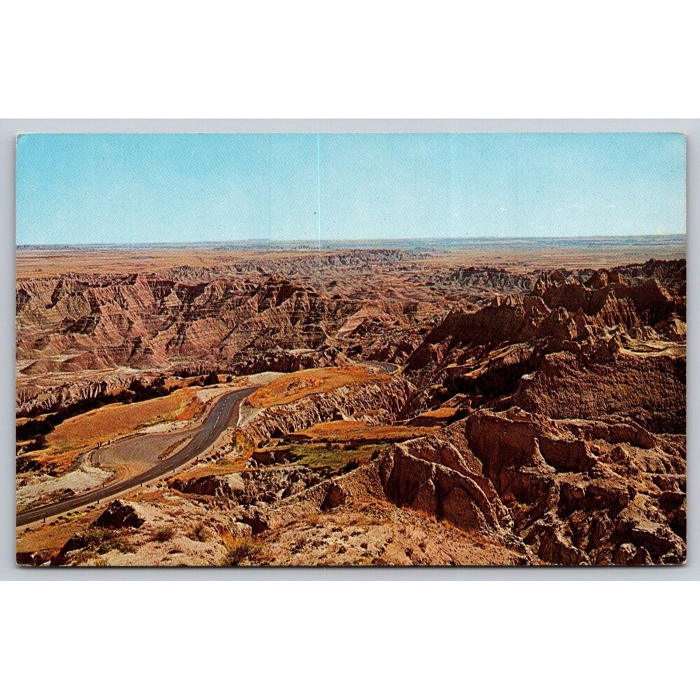 Postcard South Dakota Badlands National Monument U.S. Highway 16A Unposted 1960s
